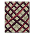 Intersecting Crimson Geometric Lattice Rug