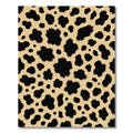 Black Spotted Tan Animal Print Rug