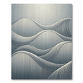 Modern Monochromatic Gray Linear Wave Rug