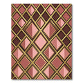 Rose Gold Diamond Lattice Repeating Rug