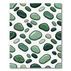 Verdant Green Pebble Medley Abstraction Rug