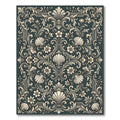 Ornate Seashell Floral Acanthus Swirl Rug