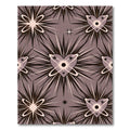 Mauve Heartburst Starburst Medallion Rug