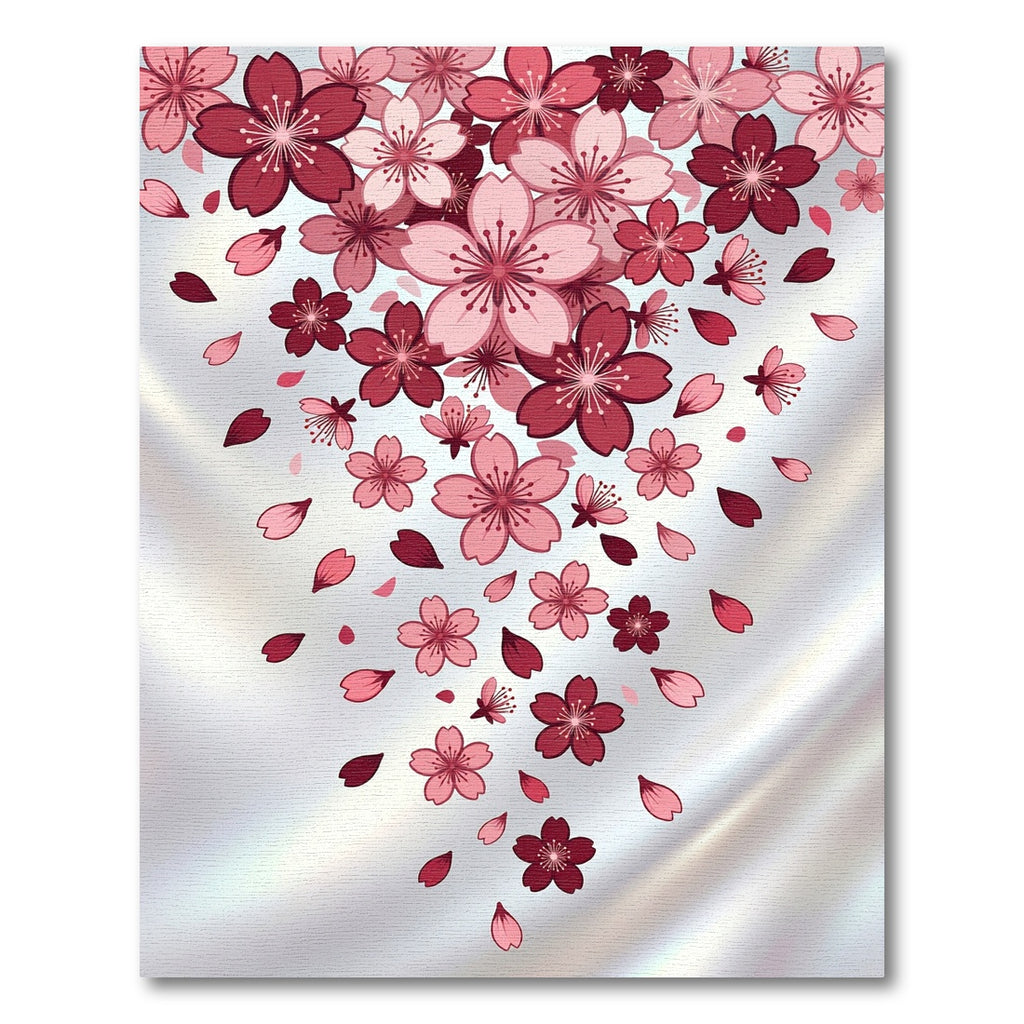 Pink Cherry Blossom Cascade Rug