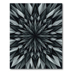 Monochromatic Geometric Starburst Rug