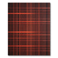 Red Orange Plaid Lattice Rug