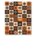 Tribal Sun Geometric Diamond Rug
