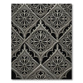 Gothic Silver Quatrefoil Lattice Ornament Rug