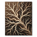 Earthy Tree Branch Swirl Rug