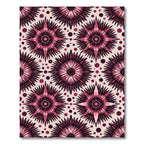 Crimson Burst Radial Star Rug