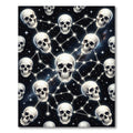 Gothic Celestial Skull Constellation Art Rug