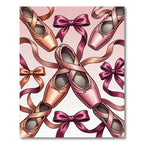 Pink Ballet Slippers Bows Ribbon Rug