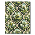 Verdant Garden Urn Trellis Tile Rug