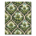 Verdant Garden Urn Trellis Tile Rug