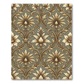 Golden Acanthus Leaf Scroll Rug