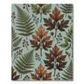 Autumnal Fern and Foliage Leaves Rug