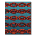 Crimson Braided Rope Pattern Rug