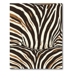 Abstract Zebra Stripe Earth Tone Area Rug
