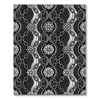 Monochromatic Floral Chain Loom Rug