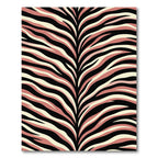 Crimson Beige Zebra Stripe Rug