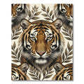 Bold Tiger Face Woodland Sprig Rug