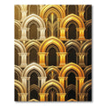 Gilded Gothic Arch Metallic Gold Rug
