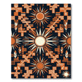 Orange Sun Tribal Geometric Rug