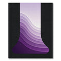 Purple Gradient Wavy Layer Rug