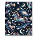 Celestial Galaxy Unicorn Starry Night Rug