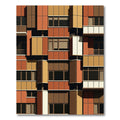 Modern Abstract Geometric Building Facade Rug