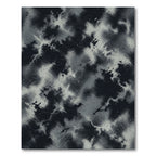 Monochrome Abstract Smoked Marble Swirl Rug