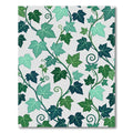 Lush Emerald Ivy Leaf Botanical Rug