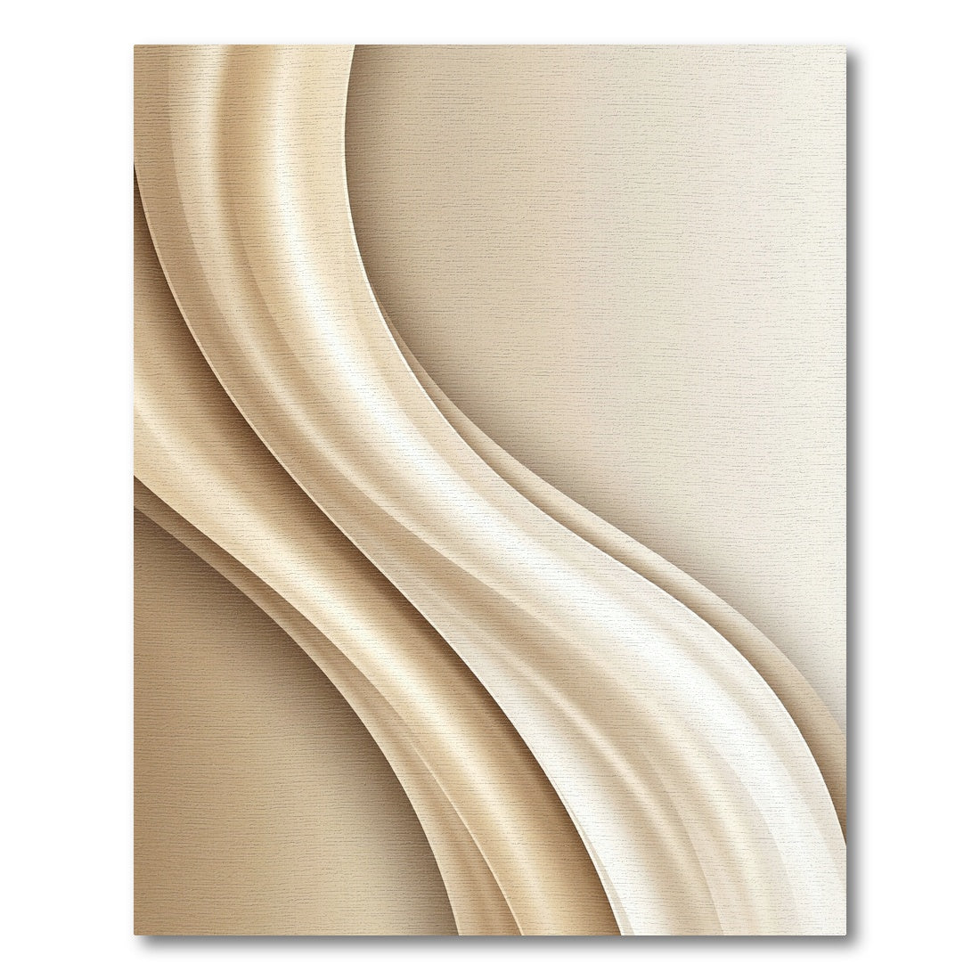 Cream Swirl Flowing Abstract Rug
