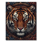Majestic Tiger Detailed Portrait Rug