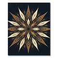 Golden Mandala Floral Radiance Rug