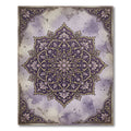Ornate Purple Lavender Floral Medallion Rug