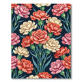 Coral Pink Carnation Garden Rug