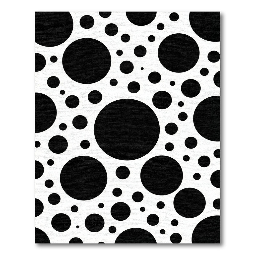 Bold Monochrome Polka Dot Modern Rug