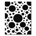 Bold Monochrome Polka Dot Modern Rug