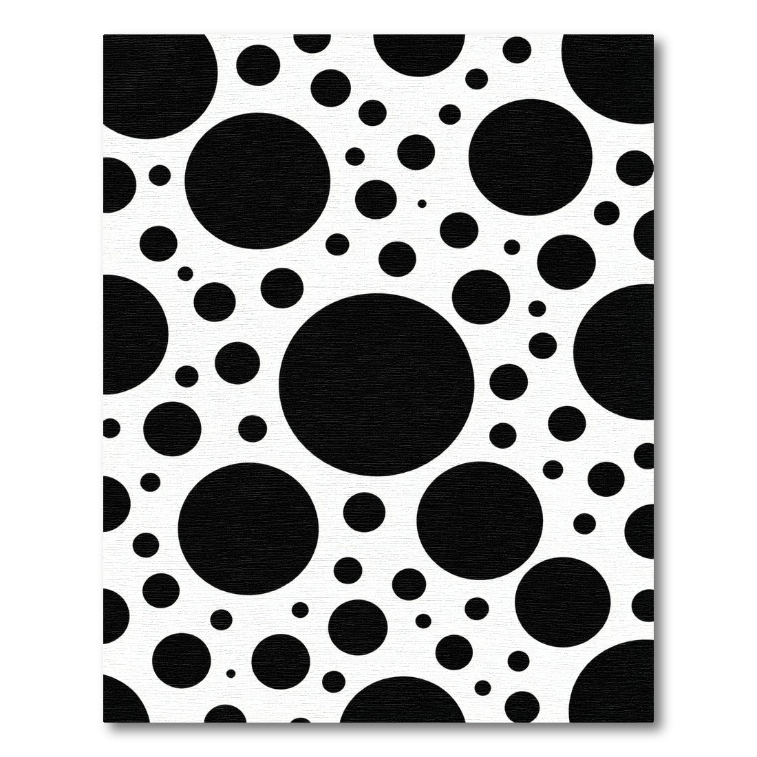 Bold Monochrome Polka Dot Modern Rug