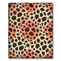 Coral Cream Brown Spotty Organic Rug