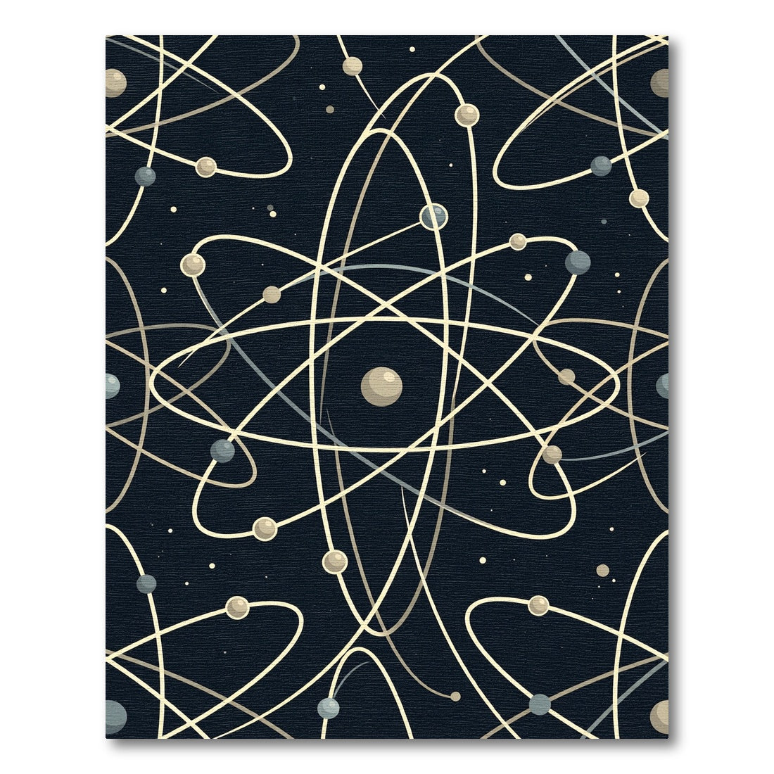 Atomic Orbit Abstract Pattern Rug