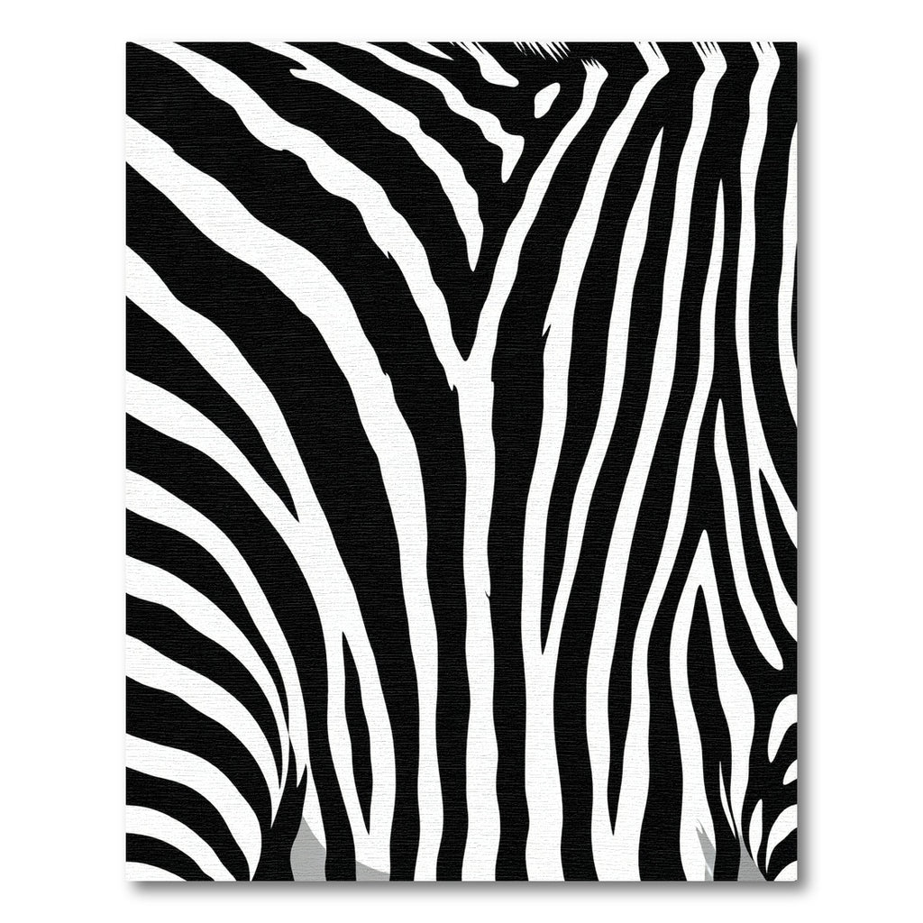 Bold Monochrome Zebra Lines Area Rug