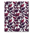 Plum Vine Accents White Rug