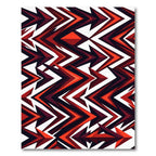 Crimson Sharp Arrow Geometric Rug