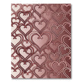 Crimson Heart Chain Gradient Rug