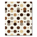 Warm Earth Tone Polka Dot Rug