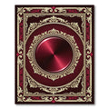 Victorian Red Golden Medallion Frame Rug