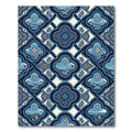 Coastal Nautical Star Wave Quatrefoil Rug