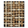 Gold Beige Woven Texture Pattern Rug